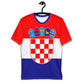 Front side Croatia Flag Men's T-shirt With Coat Of Arms / Patriotic Clothing