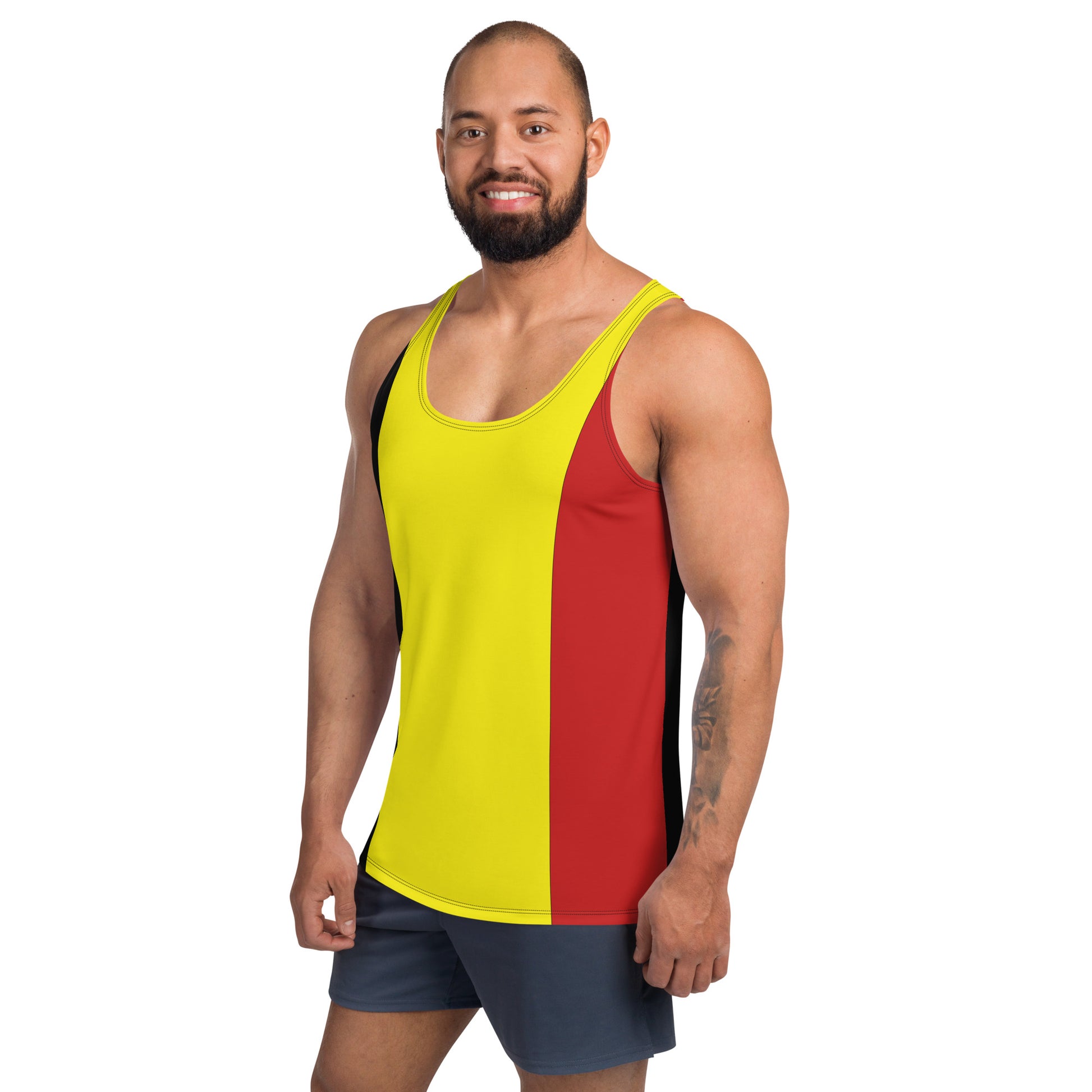 Tank Top For Men With Belgian Colors