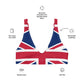 Recycled Polyester Bikini Top Union Jack Uk / Eco Friendly Swimwear
