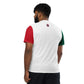 Back side Mexico Flag Recycled Polyester Unisex Sports Jersey Sizes 2XS - 6XL