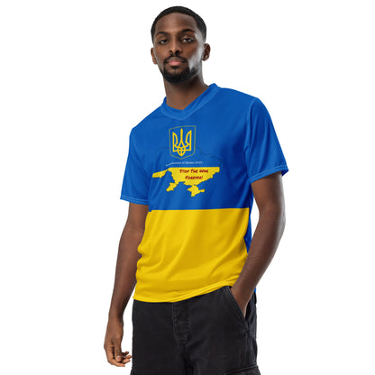 Ukraine Flag Recycled Polyester Unisex Sports Jersey Sizes 2XS - 6XL