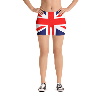 Union Jack Shorts Women / Fitness Shorts For women / Workout Shorts