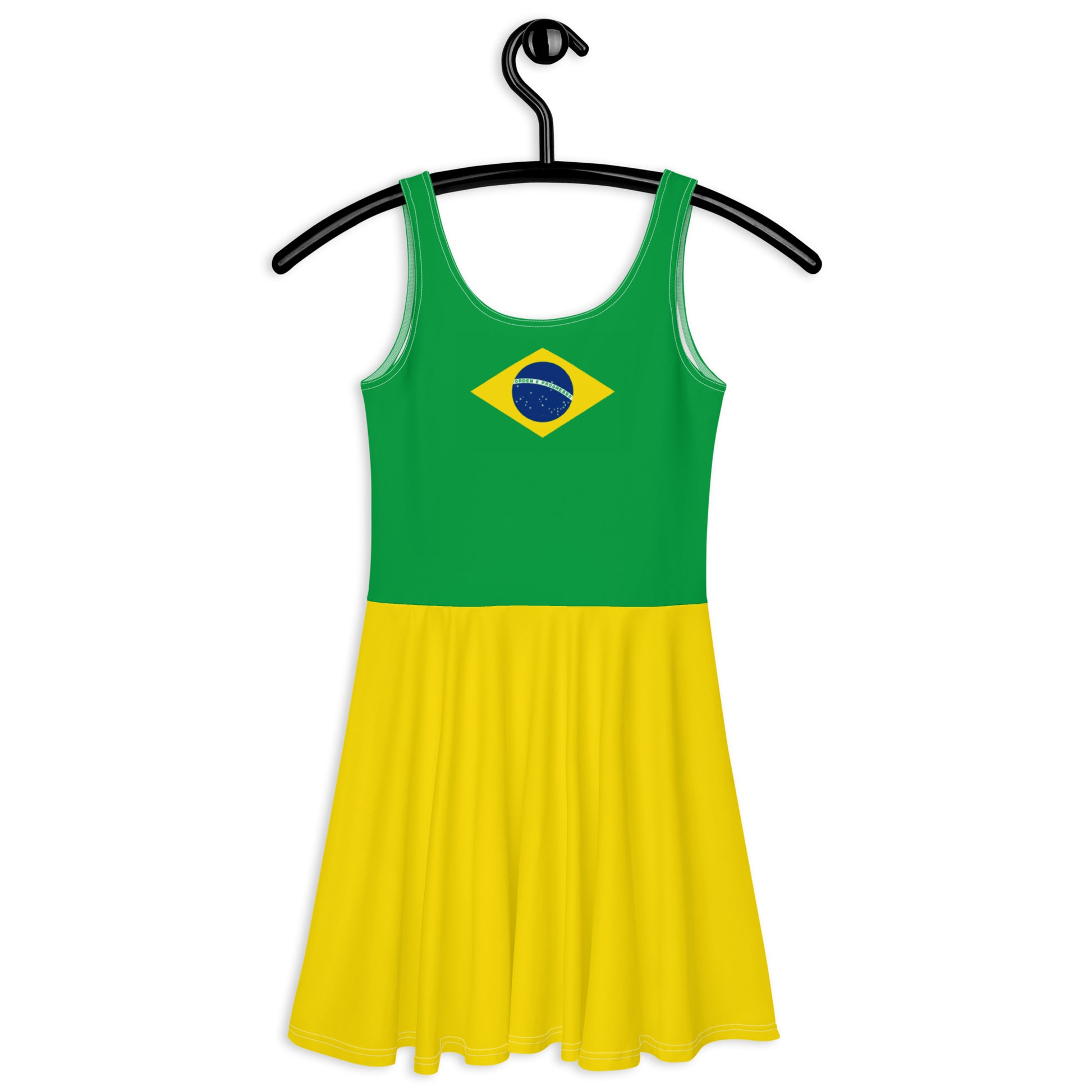 Brazil Flag Skater Dress / Skater Outfit For Brazil Lovers