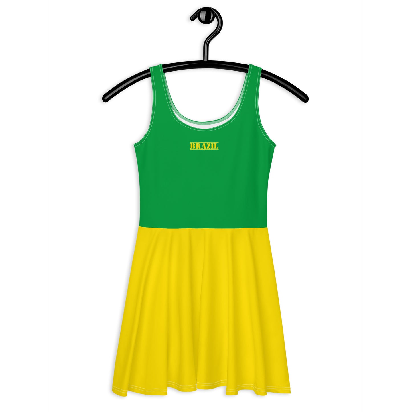 Brazil Flag Skater Dress / Skater Outfit For Brazil Lovers