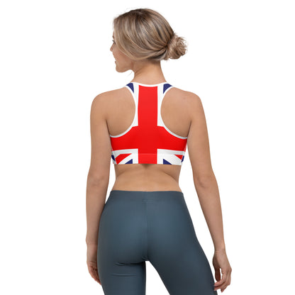 Union Jack Sports Bra / British Union Jack Flag / Patriotic Apparel