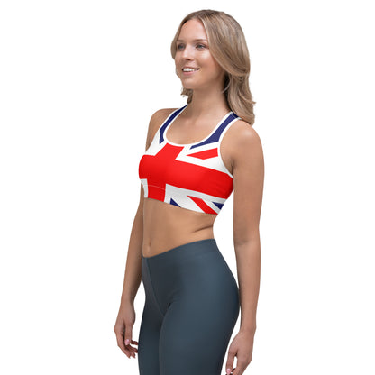 Union Jack Sports Bra / British Union Jack Flag / Patriotic Apparel