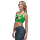 Brazil Flag Sports Bra Four-way Stretch / Workout Tops / Active Wear Outfit