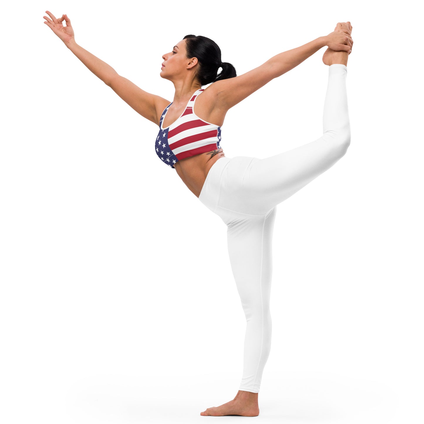 Yoga USA Flag Sports Bra