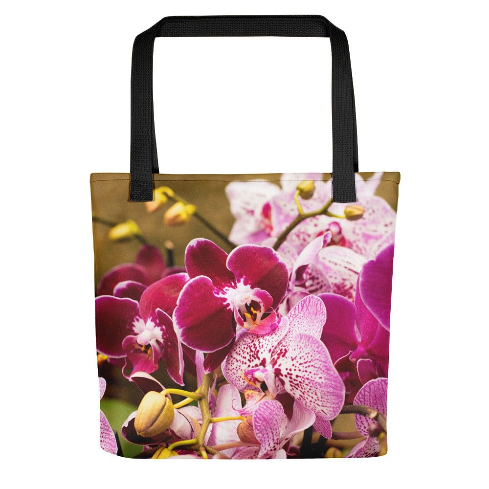 Tote Bag With Print Of Orchid Flower /  Gift For The Flower Lover
