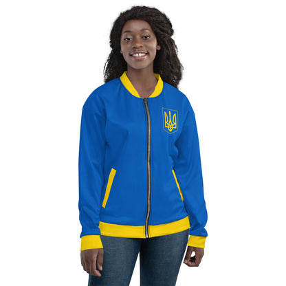 Ukraine Jacket / Unisex Bomber Jacket Ukraine Flag Colors