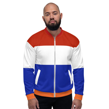 The Netherlands Jacket / Unisex Bomber Jacket Netherlands Flag Colours