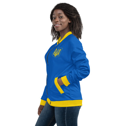 Ukraine Jacket / Unisex Bomber Jacket Ukraine Flag Colors