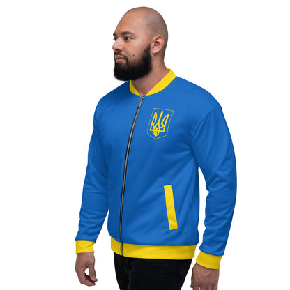 Ukraine Jacket / Unisex Bomber Jacket Ukraine Flag Colors