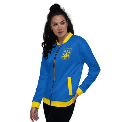 Ukraine Jacket / Unisex Bomber Jacket Ukraine Flag Colors