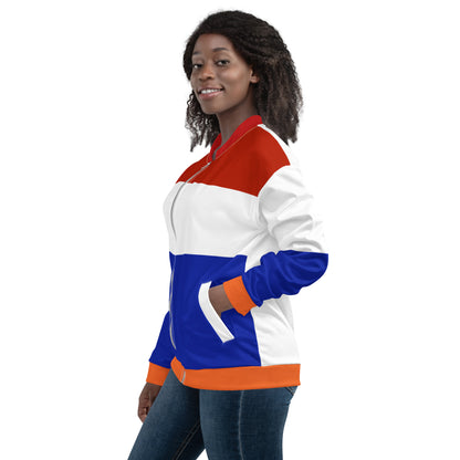 The Netherlands Jacket / Unisex Bomber Jacket Netherlands Flag Colours