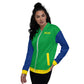 Brazil Jacket / Unisex Brazil Flag Color Bomber Jacket