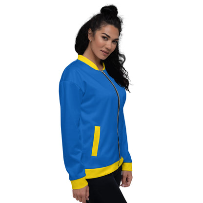 Ukraine Jacket / Unisex Bomber Jacket Ukraine Flag Colors