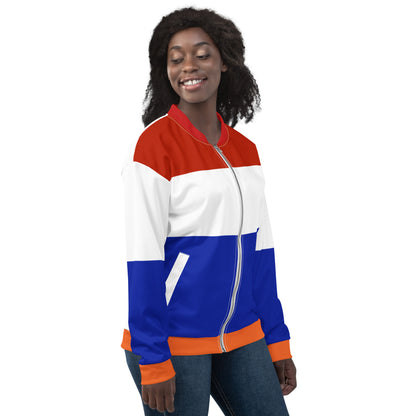 The Netherlands Jacket / Unisex Bomber Jacket Netherlands Flag Colours