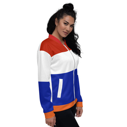 The Netherlands Jacket / Unisex Bomber Jacket Netherlands Flag Colours