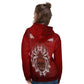 Red Hoodie Killer Woman / Spider hoodie / Skull / Grunge