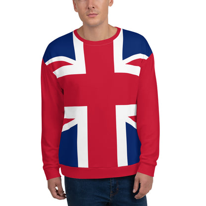 Suéter Union Jack / Union Jack británica / Sudadera Crewneck