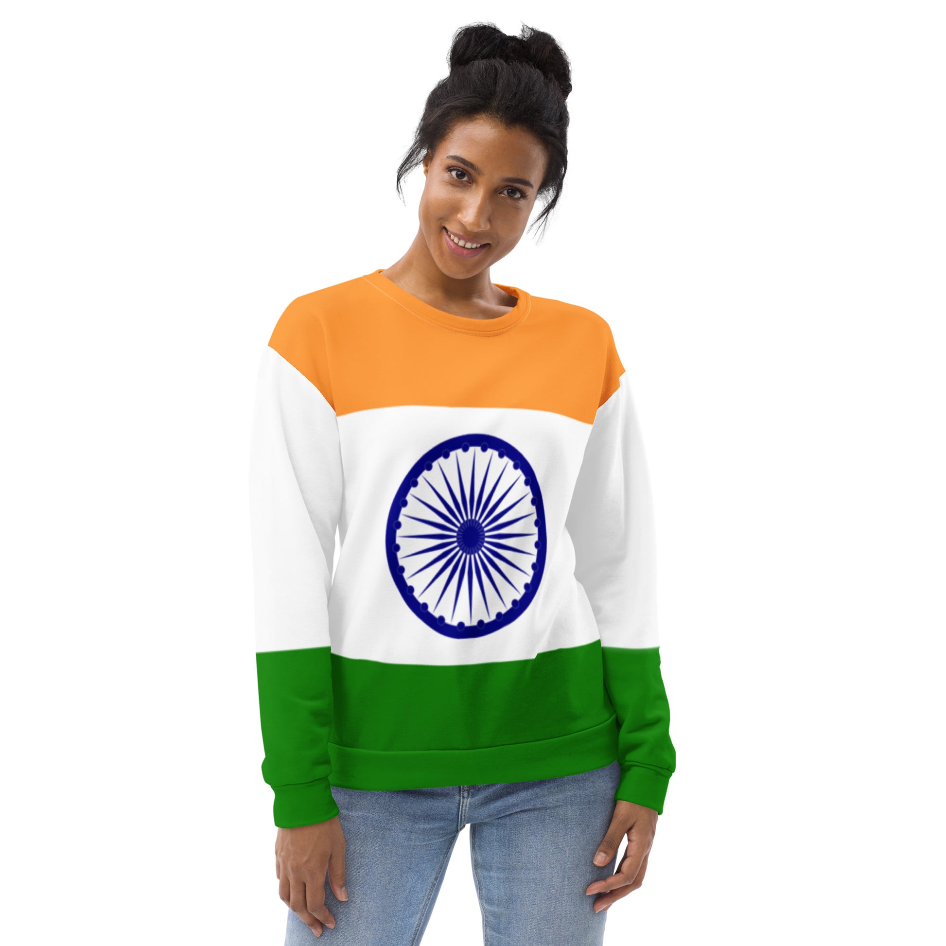 India Sweatshirt / Indian Outfit / Indian Style / Indian Flag Color