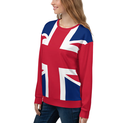 Suéter Union Jack / Union Jack británica / Sudadera Crewneck