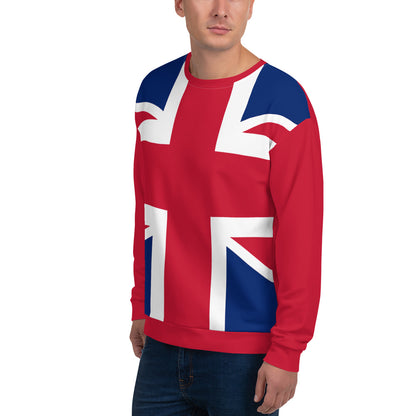 Suéter Union Jack / Union Jack británica / Sudadera Crewneck