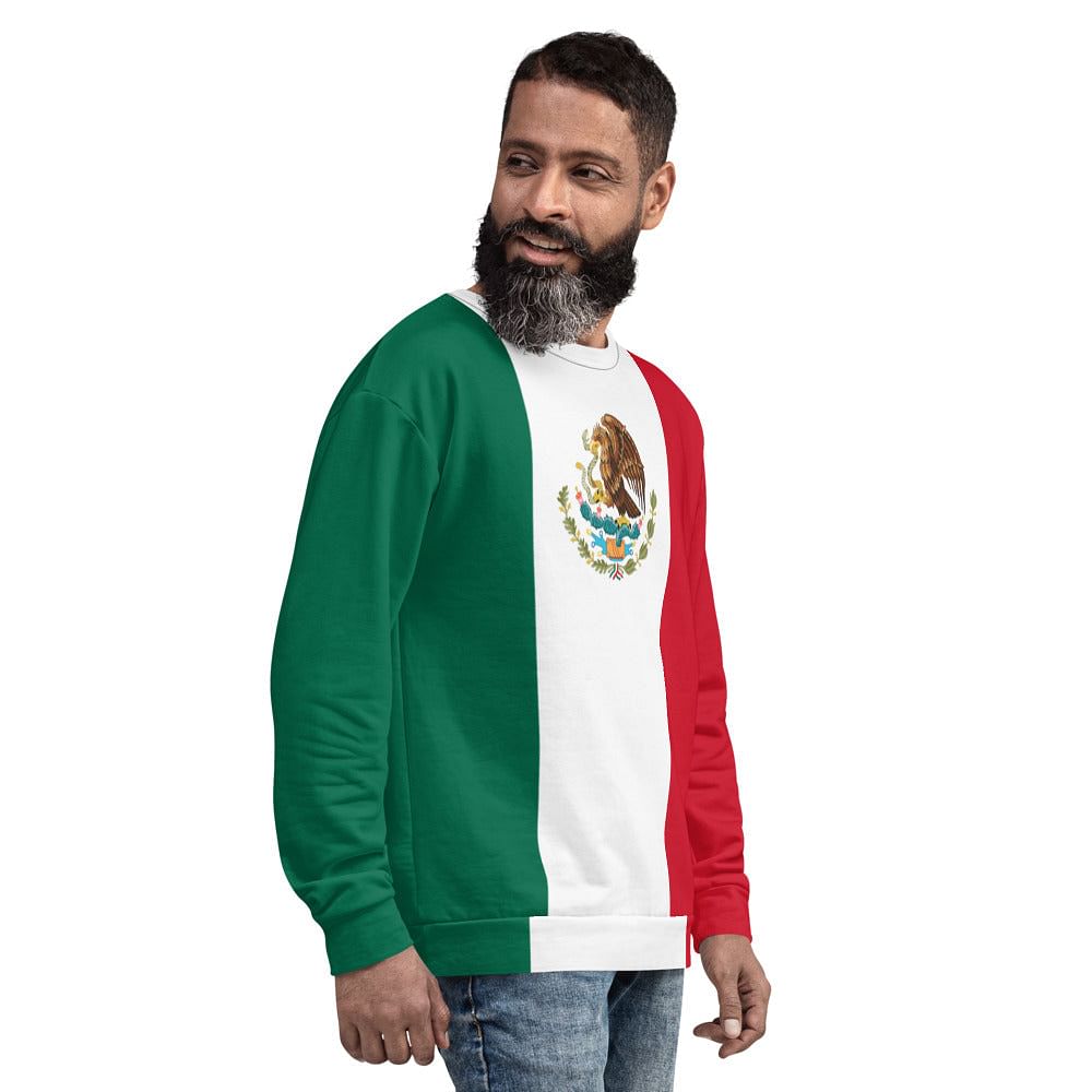 Mexican Flag Sweater / Mexico Flag  Shirt /  Mexico Flag Colors