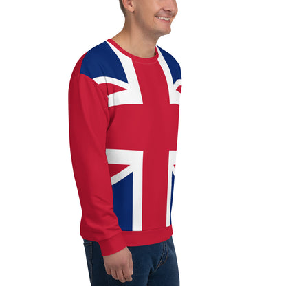 Suéter Union Jack / Union Jack británica / Sudadera Crewneck