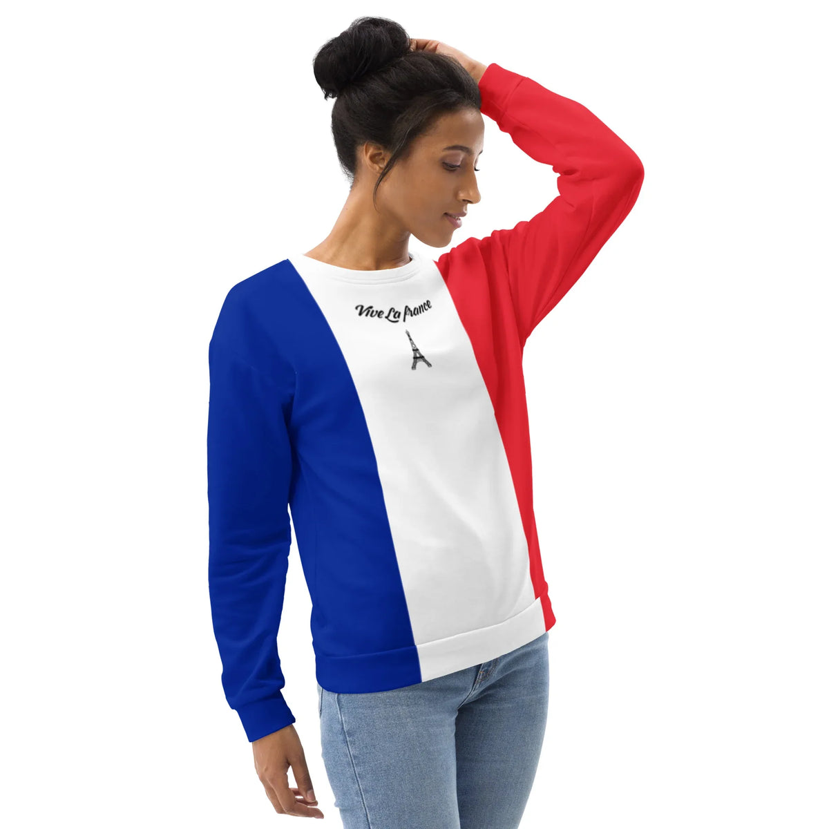 The French Flag Sweatshirt / Flag Of France/ French Clothing / Striped ...