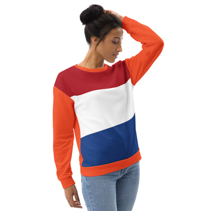 The Netherlands Clothing / Flag Sweater / Orange Sweater / The Netherlands Flag Print