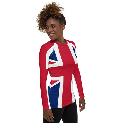 Union Jack Women's Long Sleeve Rash Guard