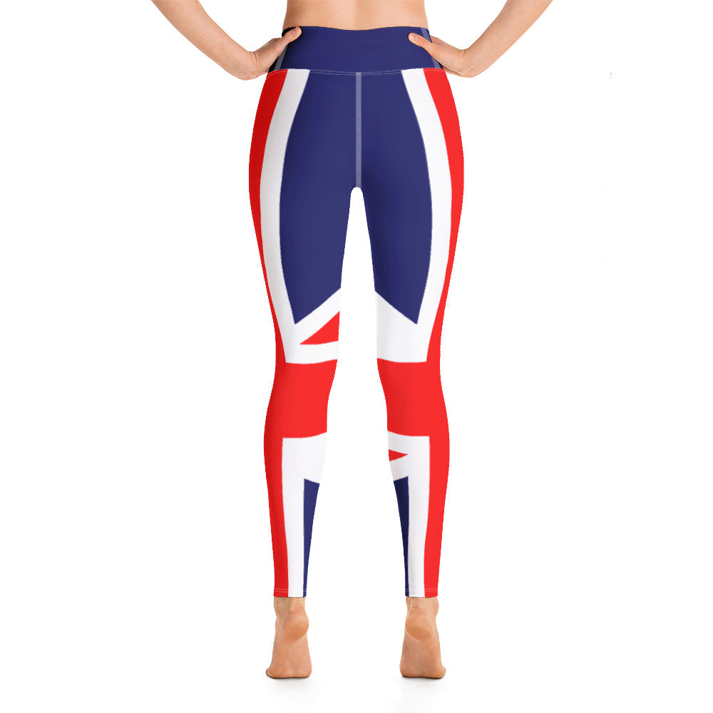 Union Jack Yoga Pants / Yoga Leggings / Women Leggings / Inside Pocket
