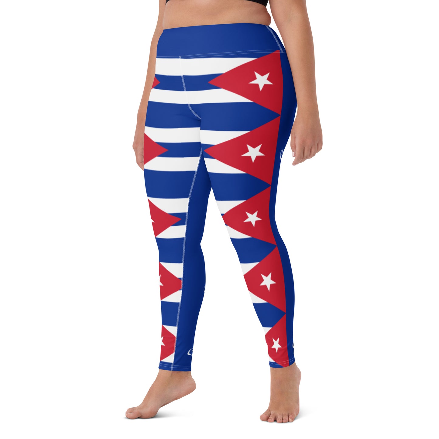 Cuba Flag Yoga Leggings / Workout Leggings / Yoga Leggings With Pocket
