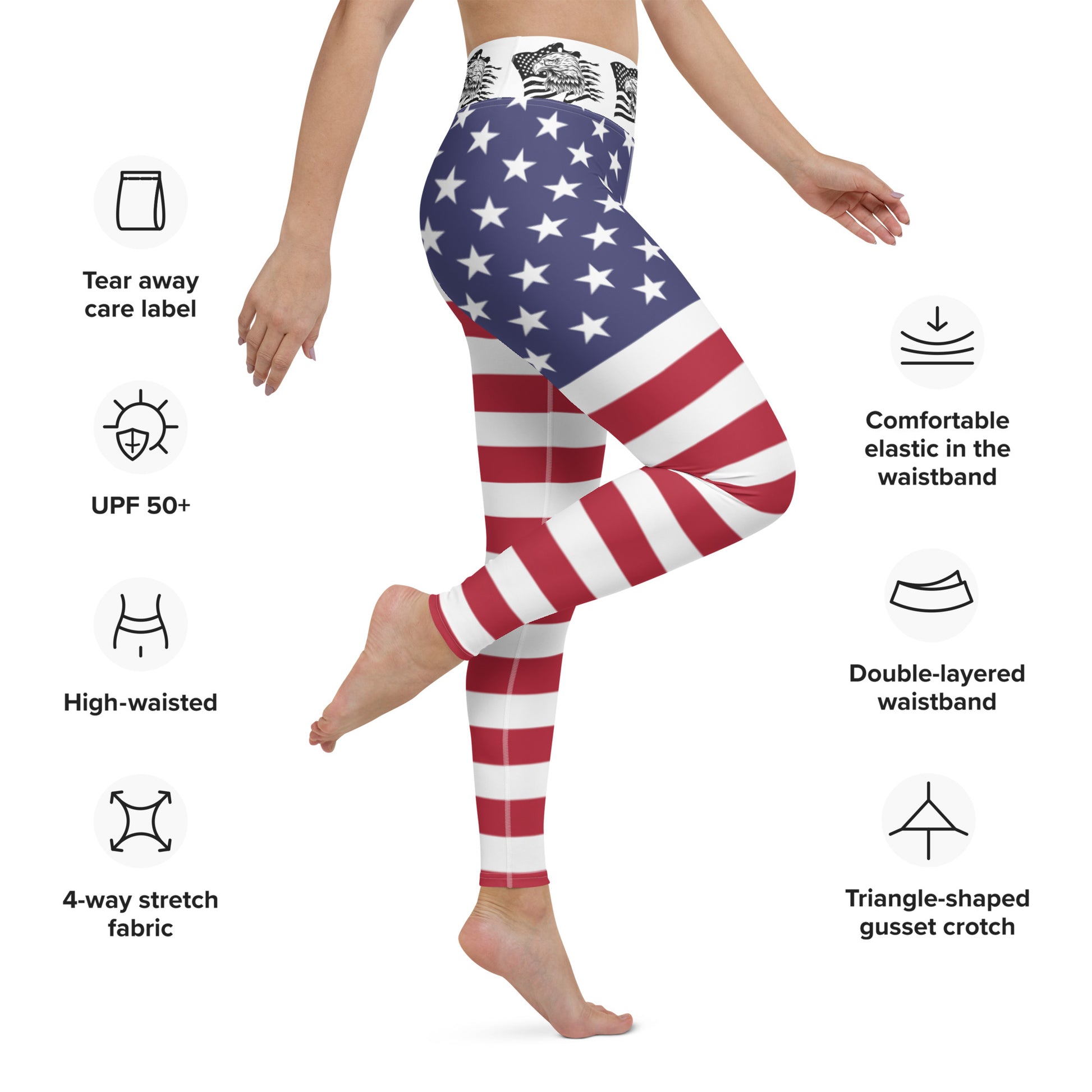 United States Of America Flag Yoga Leggings / Stars And Stripes Clothi –  YVDdesign
