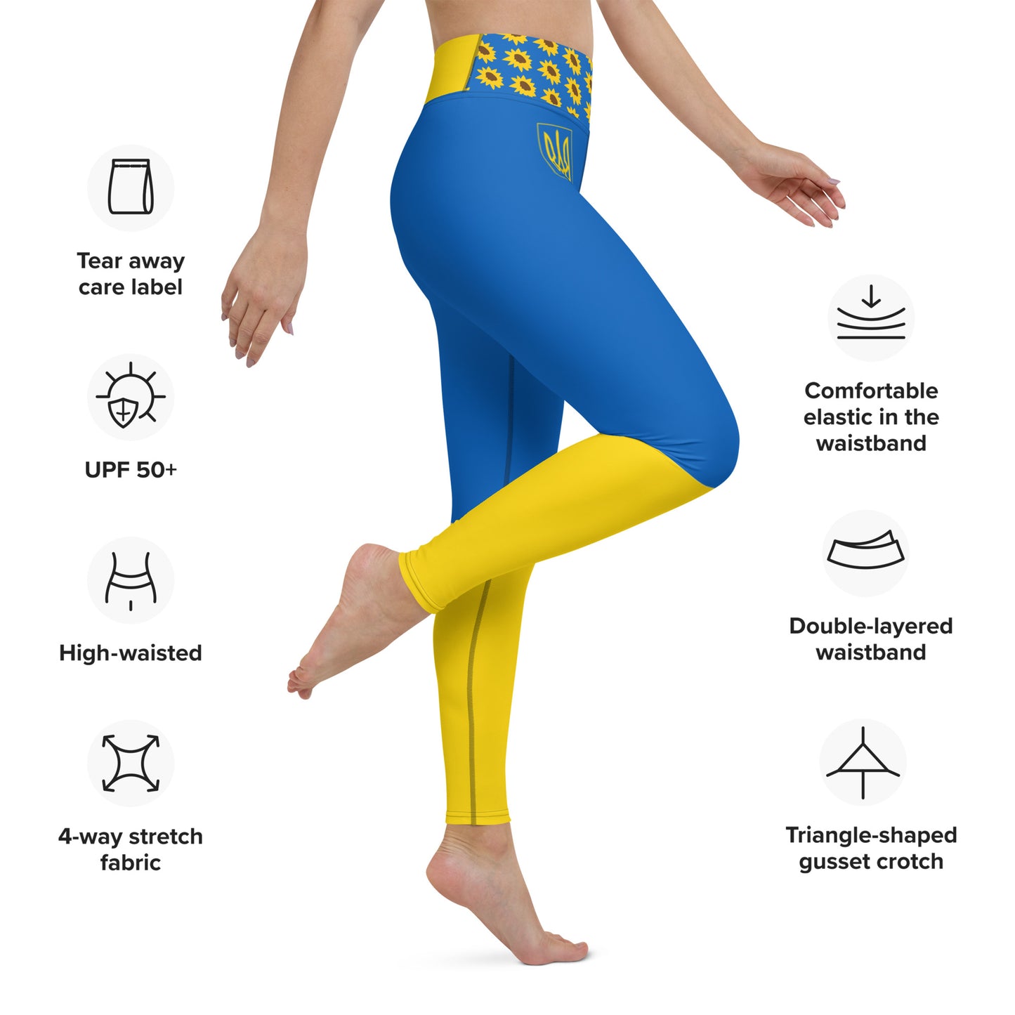 Ukraine Leggings / Woman Leggings / Gym Leggings / Yoga Leggings / Inside Pocket