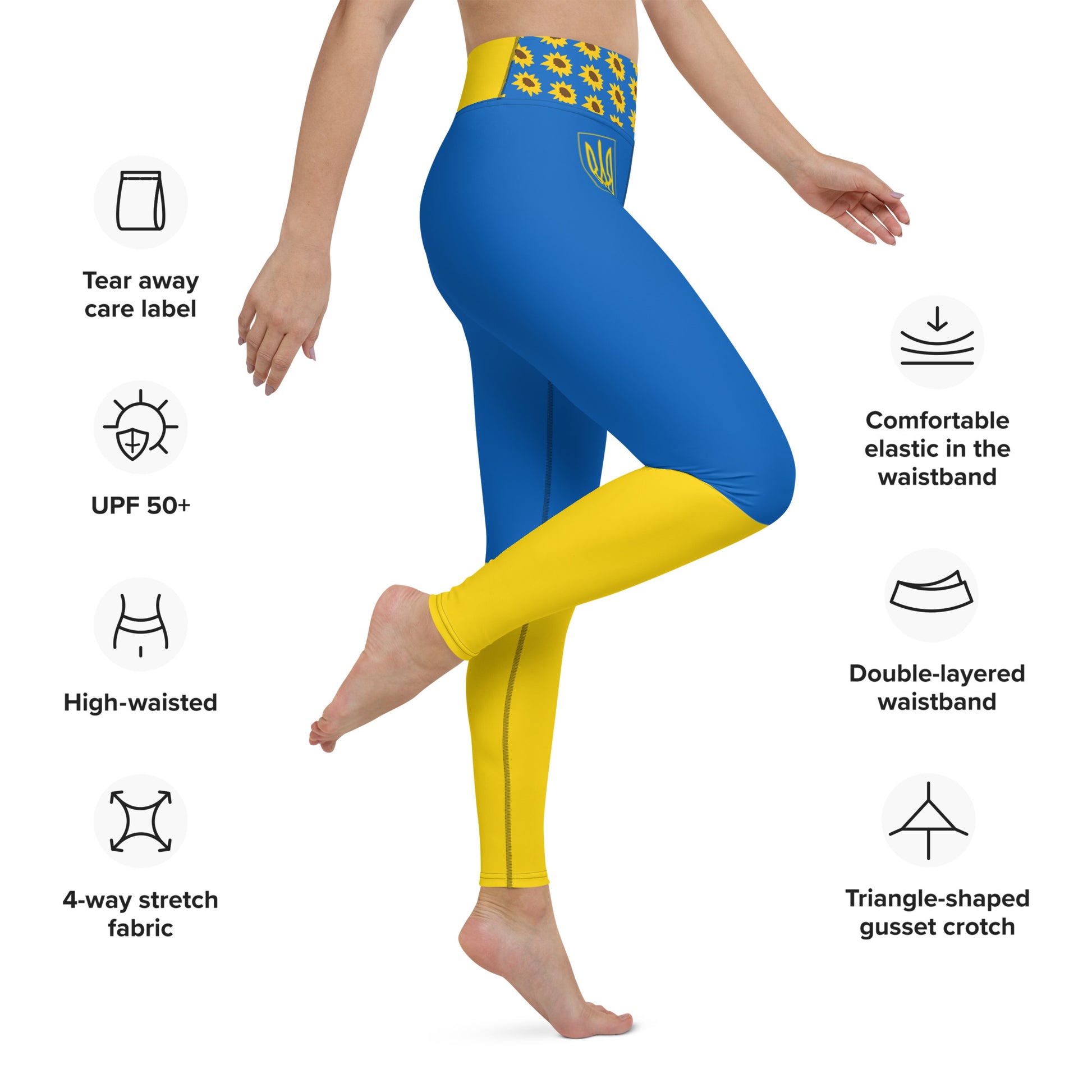 Ukraine Leggings / Woman Leggings / Gym Leggings / Yoga Leggings / Inside Pocket