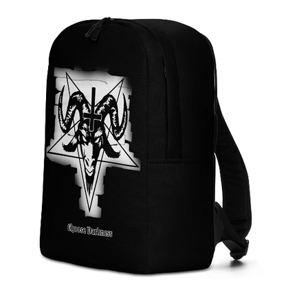 Soft Goth Backpack / Baphomet Print / Pentacle / Ankh