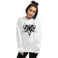 Goth Sweatshirt / Baphomet Sweater / White