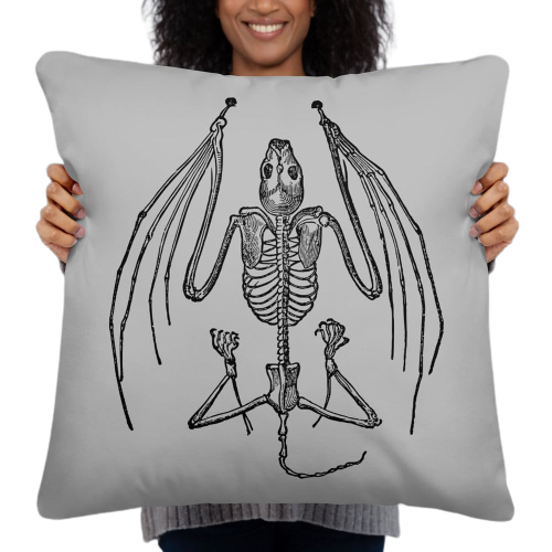 Bat Skelet Pillow