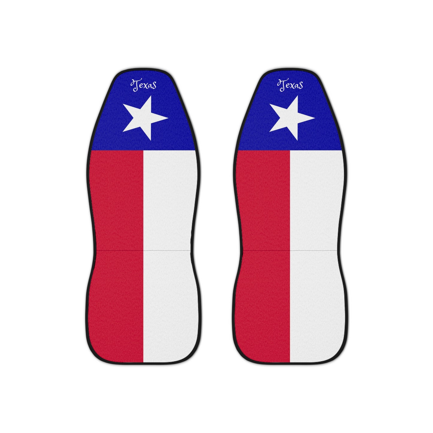 Set of Two Texas Flag Car Seat Covers Universal