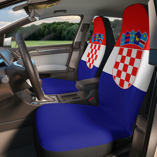 Croatia Flag Car Seat Covers Universal