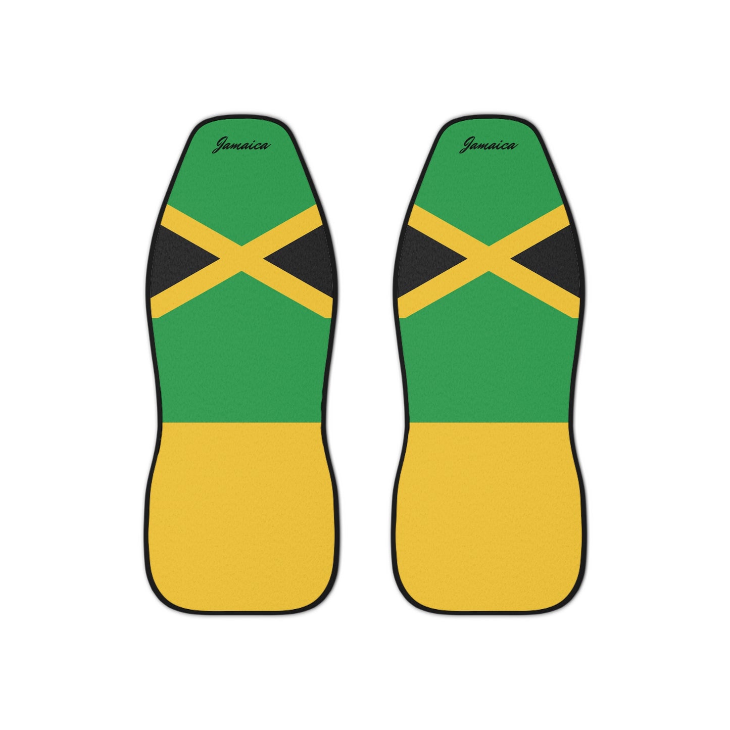 Two Jamaica Flag Car Seat Covers Universal