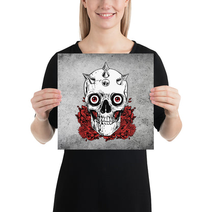 Skull Decor / Gothic Decor / Wall Decoration / Museum Quality Poster - YVDdesign