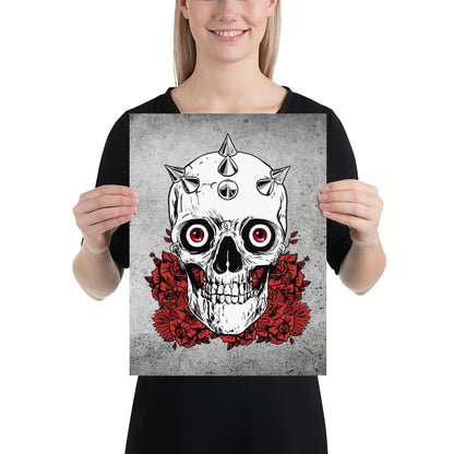 Skull Decor / Gothic Decor / Wall Decoration / Museum Quality Poster - YVDdesign