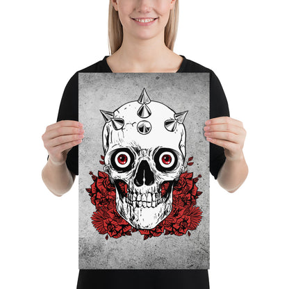 Skull Decor / Gothic Decor / Wall Decoration / Museum Quality Poster - YVDdesign