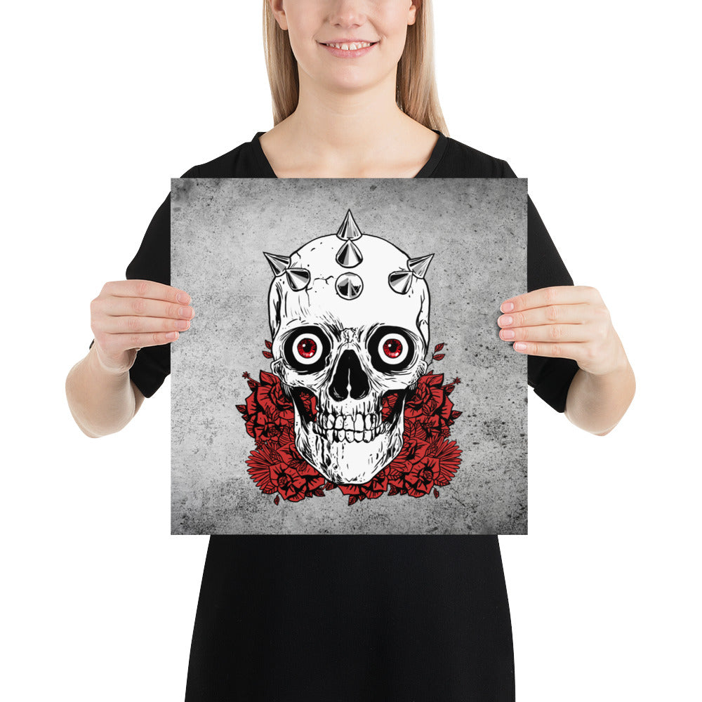 Skull Decor / Gothic Decor / Wall Decoration / Museum Quality Poster - YVDdesign