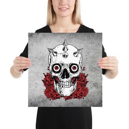 Skull Decor / Gothic Decor / Wall Decoration / Museum Quality Poster - YVDdesign