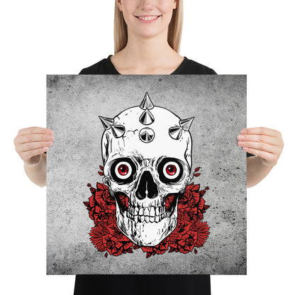 Skull Decor / Gothic Decor / Wall Decoration / Museum Quality Poster - YVDdesign